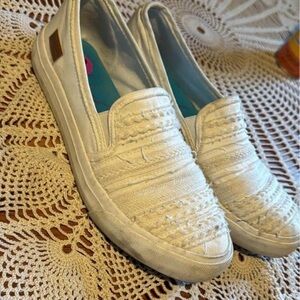 Women's White Slip-On Shoes